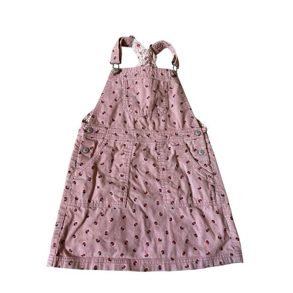 Mini Boden Pink Overall Dress Girls 9-10 Years Floral - Picture 2 of 5
